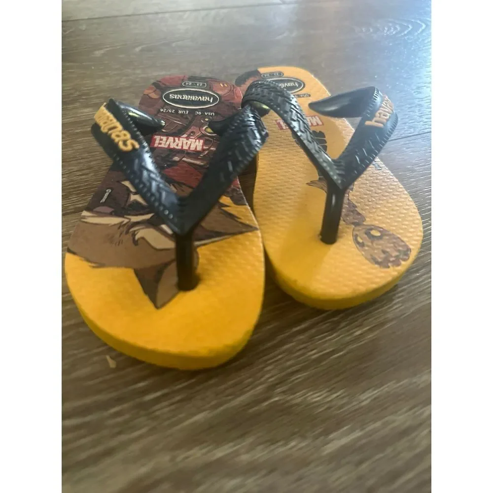 Marvel havianas flip flops sz‎ 9